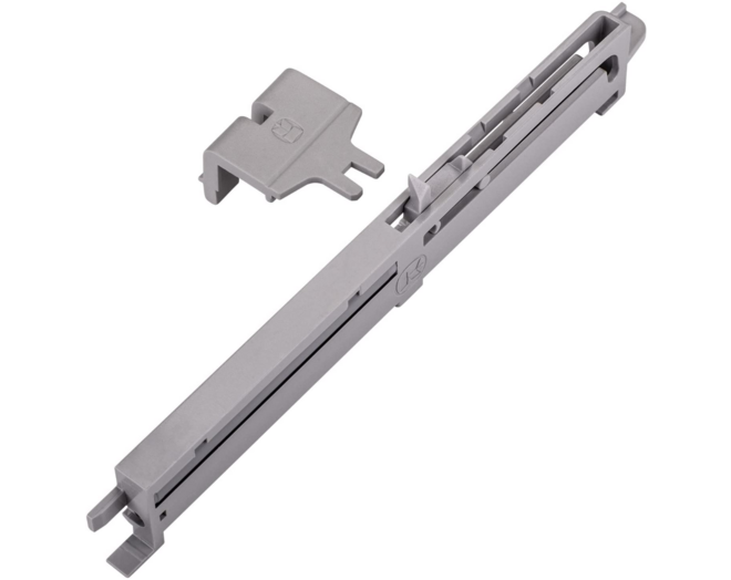 Geleider zilver Dispensa 500mm incl. soft close, enkel