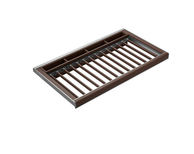 706024 B Series - Trousers Rack - 900mm, Brown
