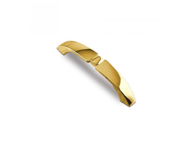 Greep METAL 724 antiek messing 149x20mm, hartmaat 128mm
