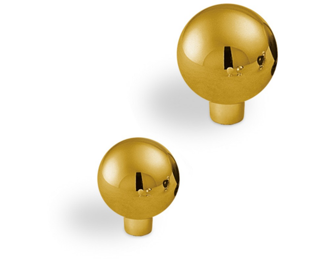 Knop METAL 832 verguld 24mm