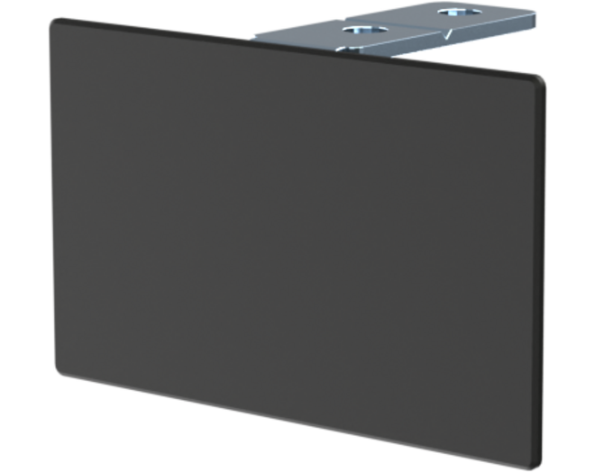 Spaceship eindkap voor bovenrail, aluminium zwart, set van 2