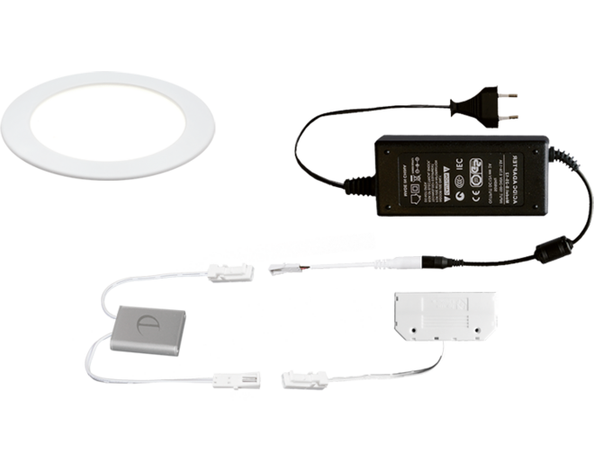 1x Smally 24V mat wit + Dotti TouchDimmer + driver 24V/24W