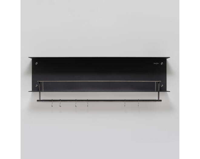 Hanger Shelf/Black/Gun Metal