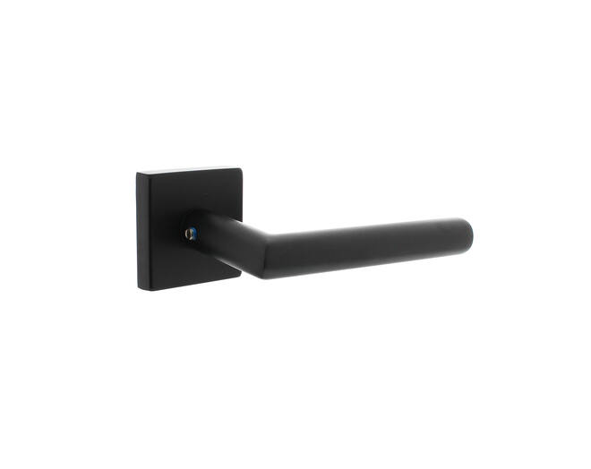 Deurkruk Jura op vierkante massieve rozet 53x53x10 mm
