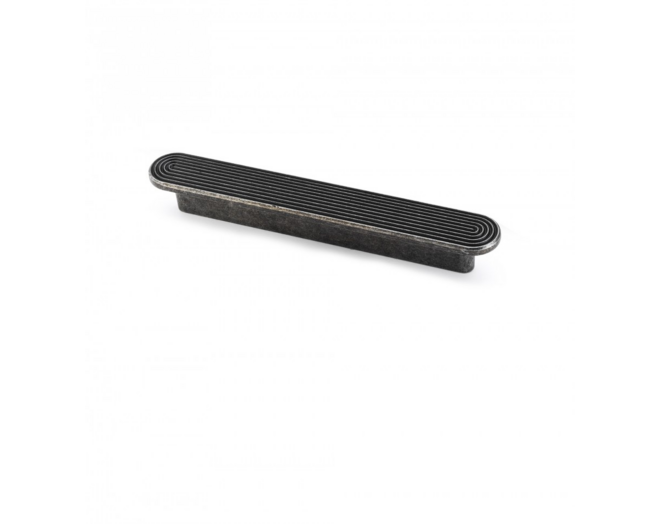 Greep LAPS oud tin ovaal 222x22x21mm hartmaat 192/160mm