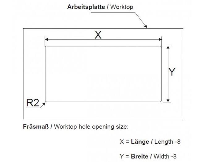 Kabeldoorvoer met halve maan borstel 80x80mm aluminium