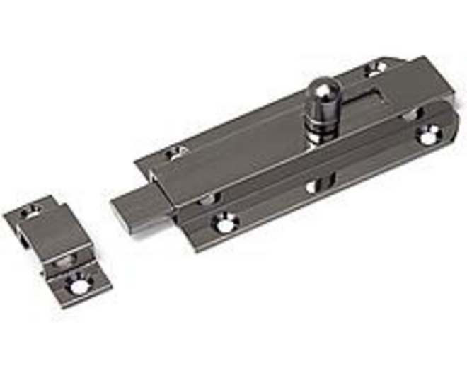 Profielschuif / vlak model / 35x080mm / messing vernikkeld