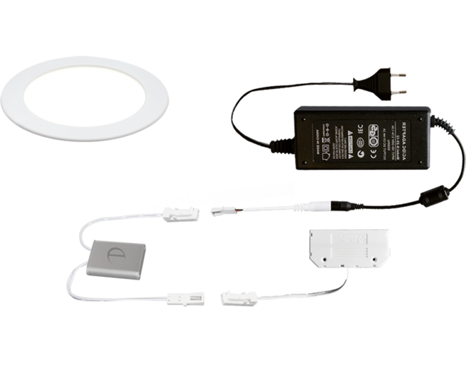 8x Smally 24V mat wit + Dotti TouchDimmer + driver 24V/36W