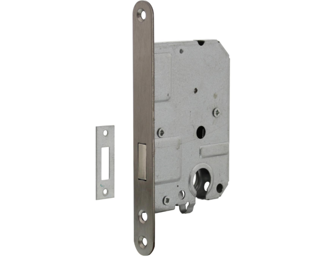 Woningbouw cilinder kastslot 55 mm rvs geborsteld