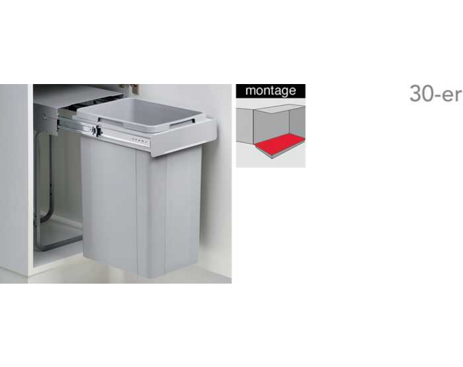 Inbouwafvalemmer Bio Single 30 DT, 32L
