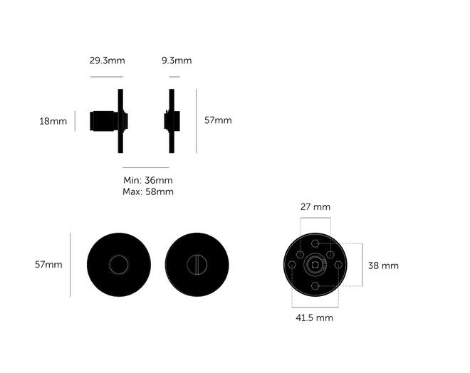 Thumbturn Lock/Linear/Steel