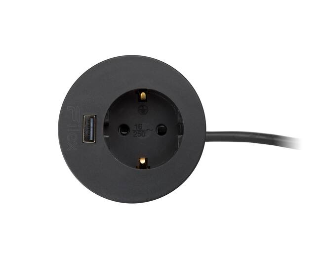 Inbouw module Power spot zwart. Met eGST Plug.