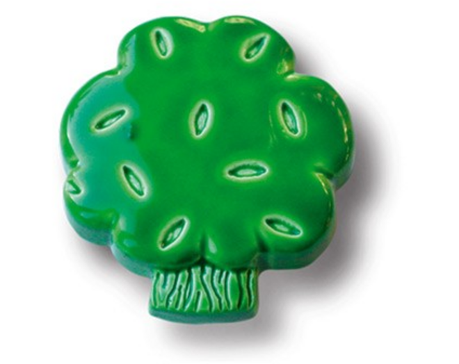 Knop nylon GROENE BOOM-vorm 47x51mm