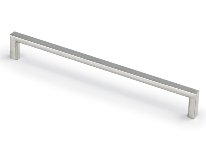 Greep BASIC geb. nikkel 200x8x28mm, hartmaat 192mm