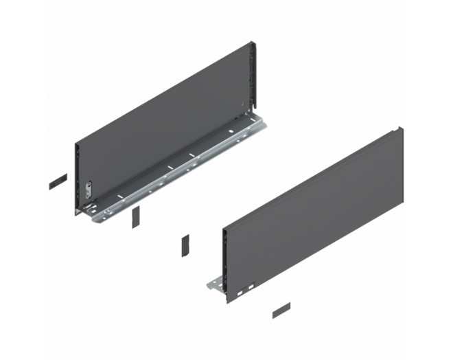 Legrabox ladezijde C, oriongrijs 300mm, hoogte 177mm