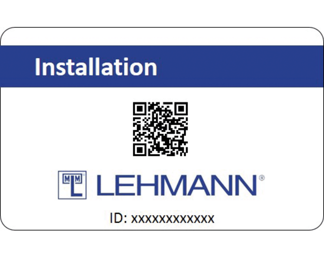 CAPTURA installatie kaart RFID
