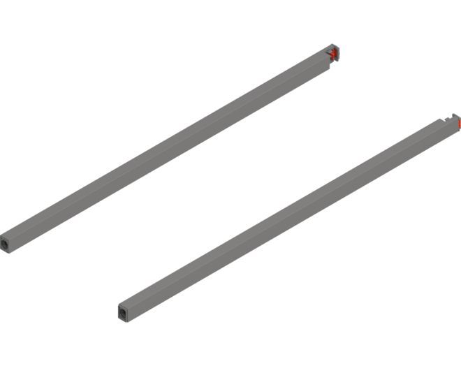 Reling L+R voor Merivobox, 550mm indiumgrijs