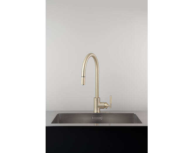 Type A Kitchen Tap/Cross/Mixer w/ Pull Out Spray/Brass