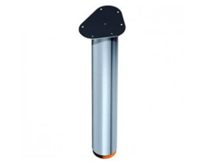 Tafelpoten 80mm 710mm dikte 0,9mm RVS look set van 4