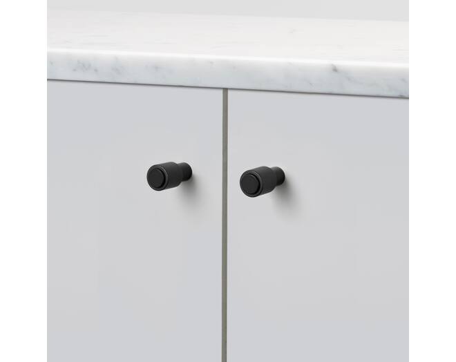 Furniture Knob/Cast/Set Of 2/Welders Black