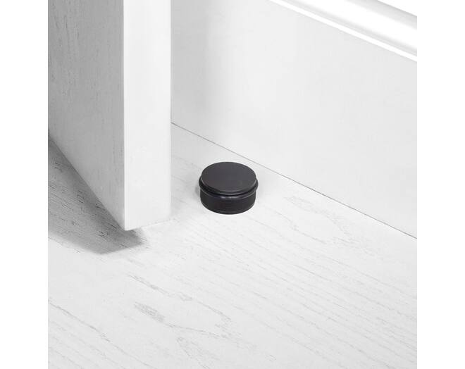 Door Stop/Floor Mounted/Black