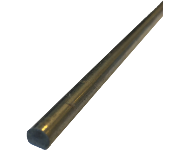 Espagnoletstang 6mm, lengte 1000mm vernikkeld