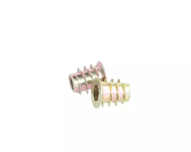 Rampabus conisch M6/12x13mm met rand, geel verzinkt, SW6
