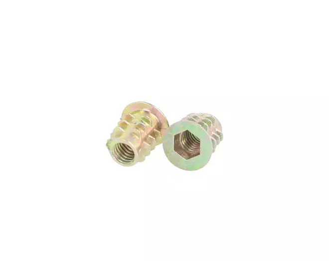Rampabus conisch M6/12x13mm met rand, geel verzinkt, SW6