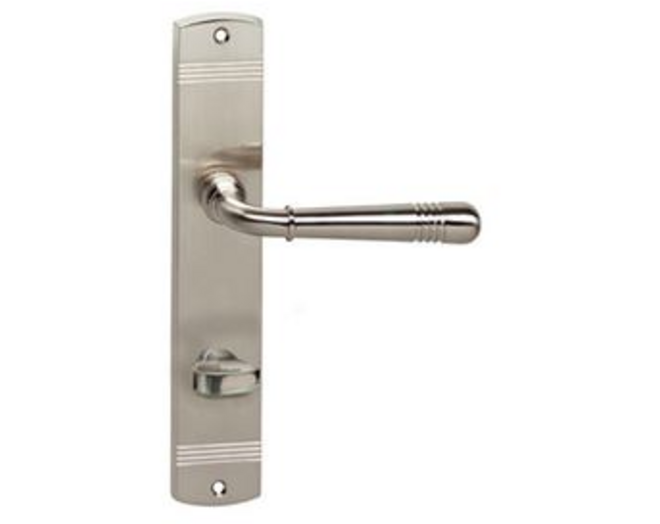 Deurkruk Helena op schild toilet-/badkamersluiting 63 mm