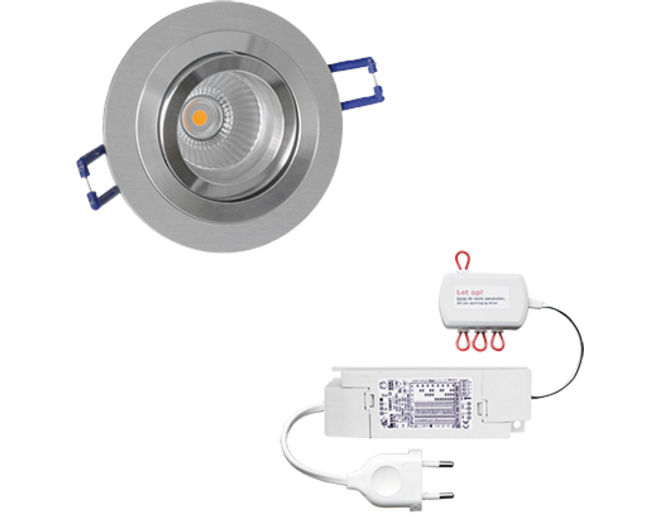 3x rond Alu+3x powerled+3x verl+driver