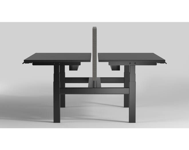 De Milano Duo. Kleur: Zwart RAL9005.