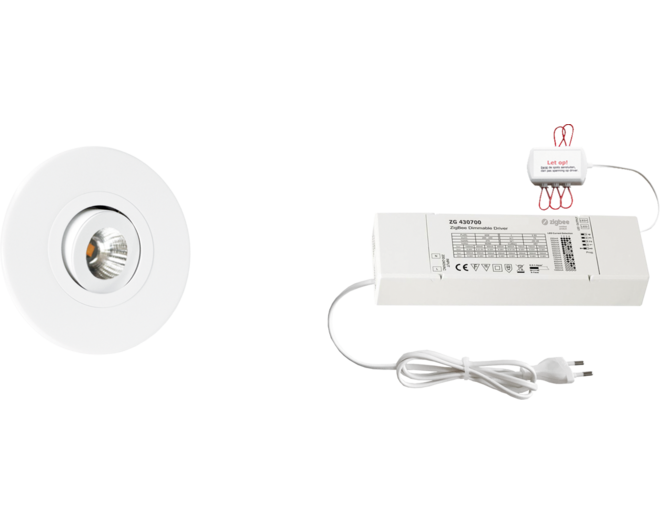 3x Monza rond wit DTW 3000K-2200K + 3x verl + ZigBee
