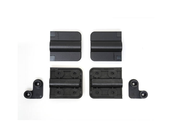 Dekselscharnier zwart soft close, prijs per set