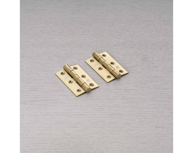 Hinge/76 X 51 X 2 Mm (3 X 2 Inch)/Set Of 2/Brass