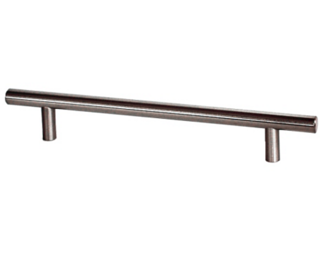 Relinggreep 12x101mm, hoh. 42mm RVS geborsteld hoogte 32mm