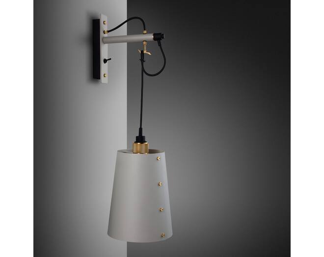 Hooked Wall Large Stone/Brass