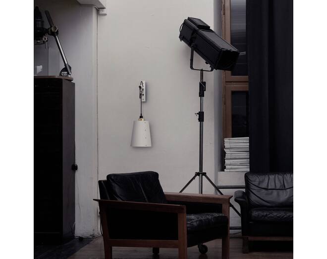 Hooked Wall Large Stone/Brass