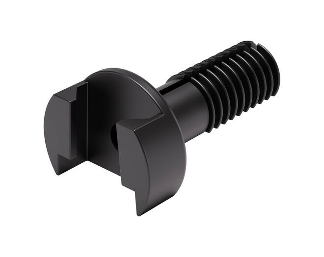 Plankverbinder zwart voor TRIS voor plankdikte 18/19mm