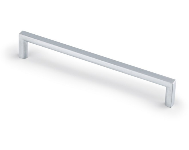 Greep BASIC mat chroom 200x8x28mm, hartmaat 192mm