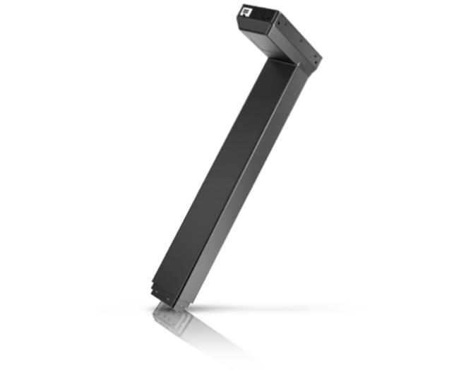 Kolom DL16 zwart, hoogte 560mm, slag 650mm, 80Kg.