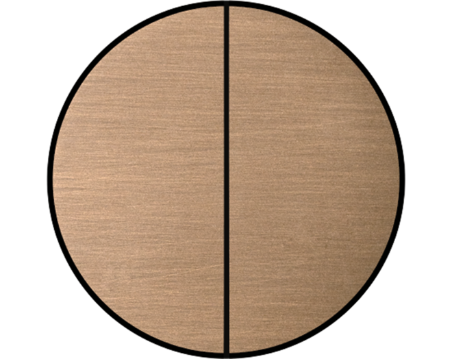 Rond 2.0 Push button 4X- t.less - light bronze