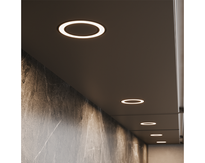 Losse spot Holl BH inbouwspot mat zwart 4,5W-24Vdc 2700K