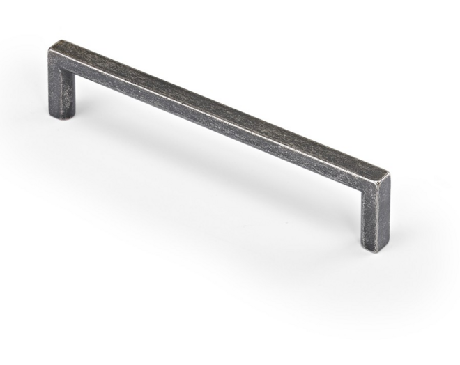 Greep BASIC oud tin 168x8x28mm, hartmaat 160mm