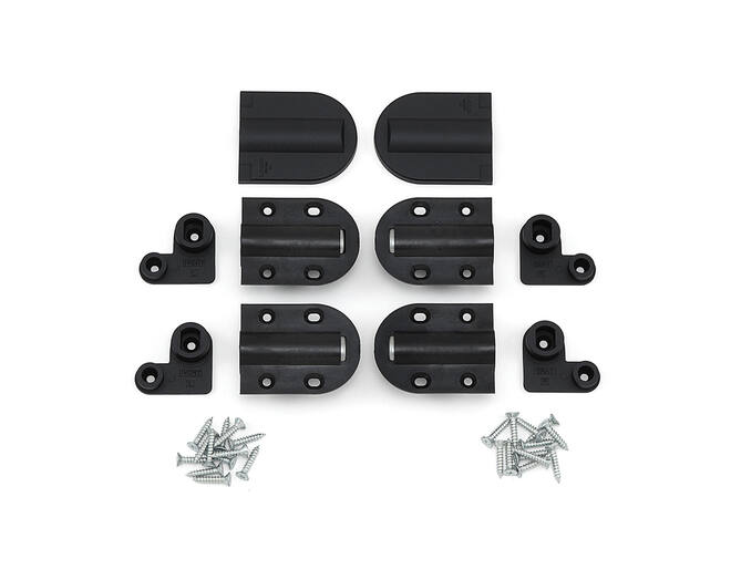 Dekselscharnier zwart 20BL soft close infrees, prijs per set