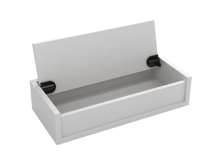 Dekselscharnier zwart 20BL soft close infrees, prijs per set