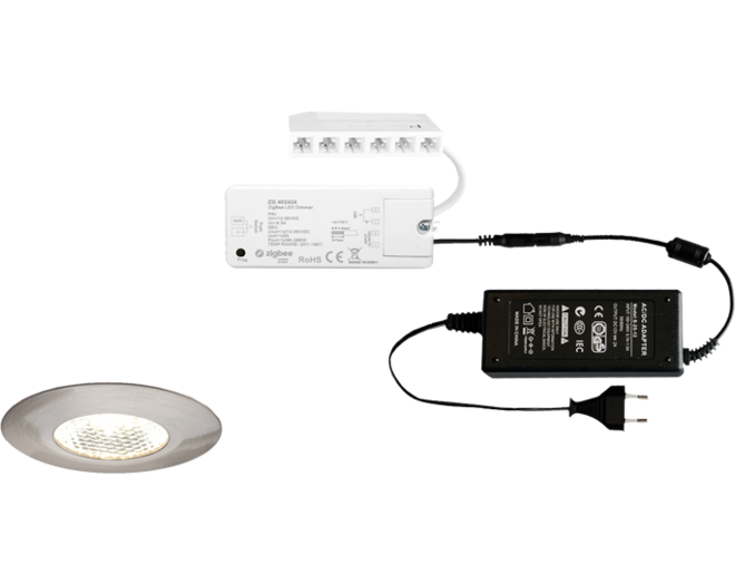 2x Pixel 24V RVS Look + ZigBee ontvanger + Driver 24W