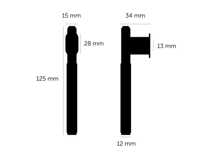 L-Bar/125Mm/Brass