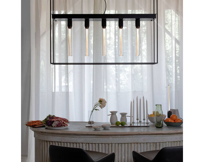 Caged Ceiling Light 5.0/Black Marble