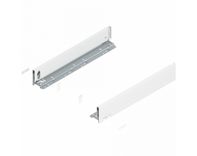 Legrabox ladezijde M, zijdewit 270mm, hoogte 90,5mm