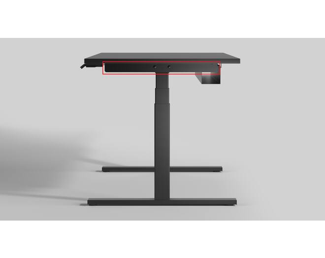 Milano bovenframe met rechte drager buismaat 1180mm zwart